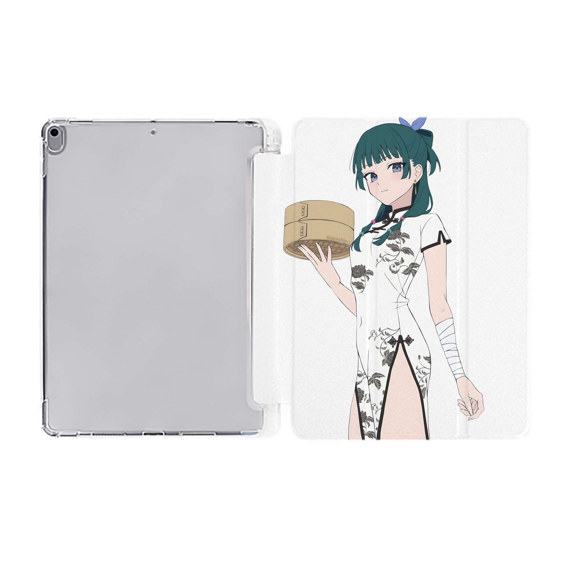 （画像用） 薬屋のひとりごと The Apothecary Diaries IPad ケース ペン収納付き 三つ折りスタンド PUレザー×シリコン 対応機種9.5/10.5/10.9インチ